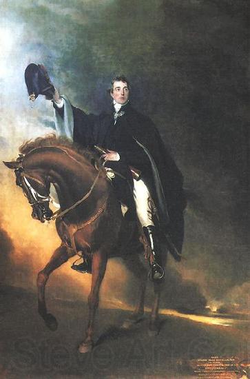 Sir Thomas Lawrence The Duke of Wellington mounted on Copenhagen as of Waterloo France oil painting art